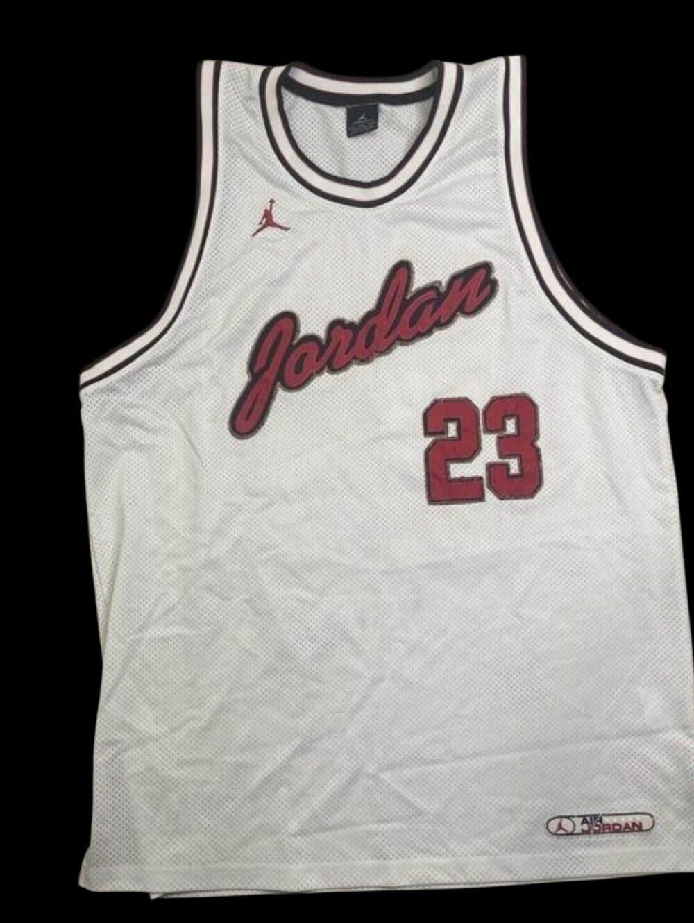 Rare Vintage white Air Jordan Brand Michael Jordan #23 basketball jersey Sz.XL